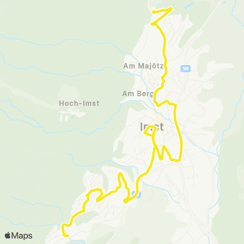 Verkehrsverbund Tirol Imst: Rastbühel - Terminal Post - Gunglgrün map