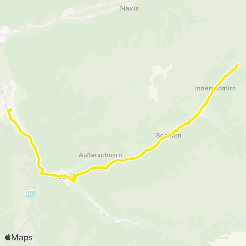 Verkehrsverbund Tirol Steinach a. Br. - St. Jodok a. Br. - Vals / Schmirn map