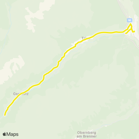 Verkehrsverbund Tirol Steinach a. Br. - Trins - Gschnitz map