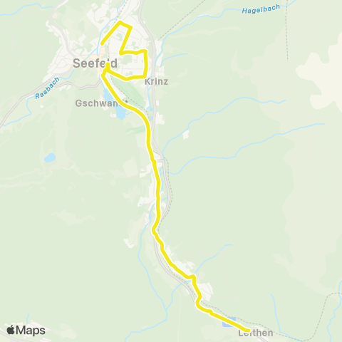 Verkehrsverbund Tirol Seefeld i. T. - Reith b. S. - Leithen map