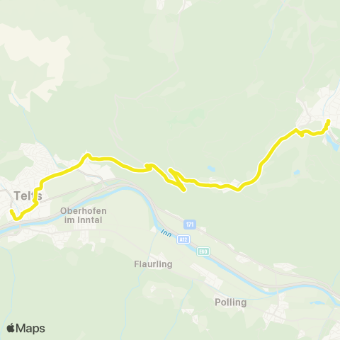 Verkehrsverbund Tirol Seefeld i. T. - Mösern - Telfs map