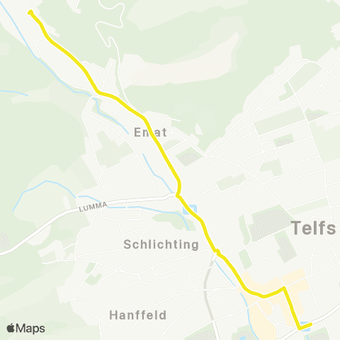 Verkehrsverbund Tirol Telfs: Südtiroler Siedlung - Anton-Auer-Str map