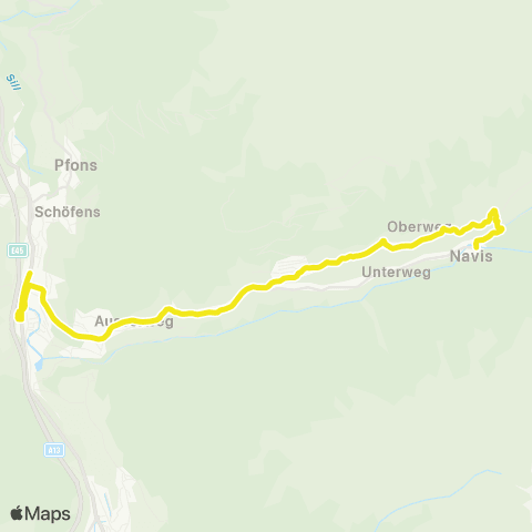 Verkehrsverbund Tirol Matrei a. Br. - Navis map