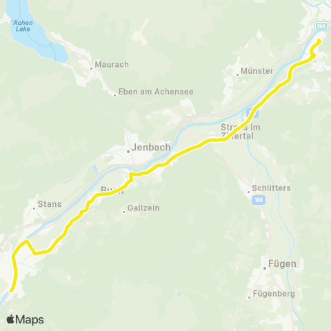 Verkehrsverbund Tirol Schwaz - Buch i. T. - Jenbach - Rotholz - Strass i. Z. - Brixlegg map