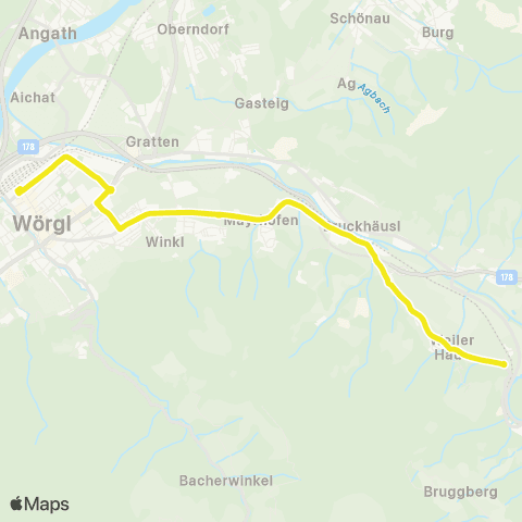 Verkehrsverbund Tirol Hbf-B.-Willram Straße-Hbf-S.-Gangl-Str. / Friedhof-Hbf map