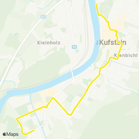Verkehrsverbund Tirol Schulbus Kufstein map