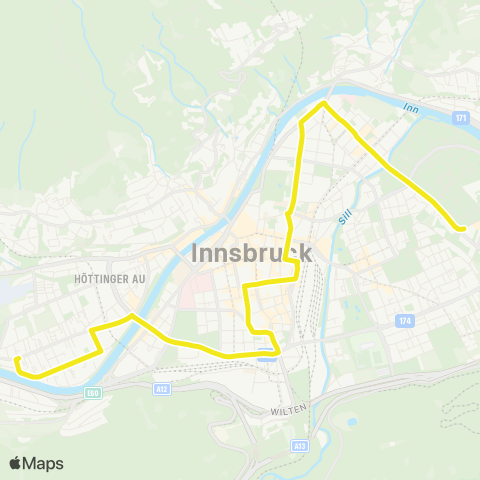 Verkehrsverbund Tirol Gumppstraße - Rehgasse map