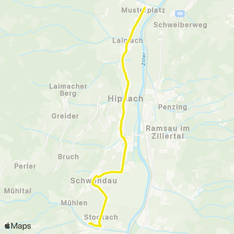 Verkehrsverbund Tirol H3 map
