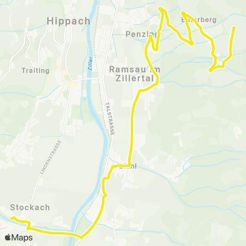 Verkehrsverbund Tirol G2 Ramsberg map
