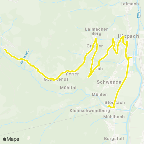 Verkehrsverbund Tirol G1 map