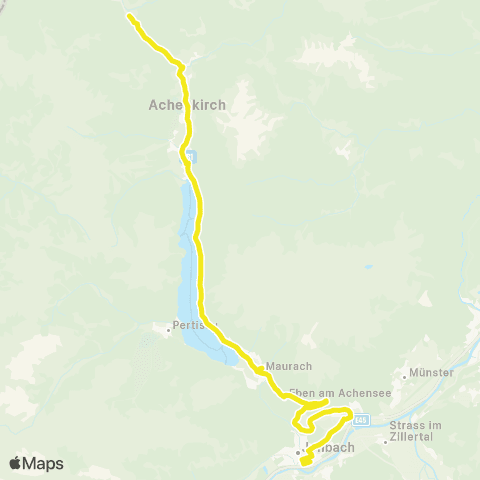 Verkehrsverbund Tirol Maurach - Achenkirch map