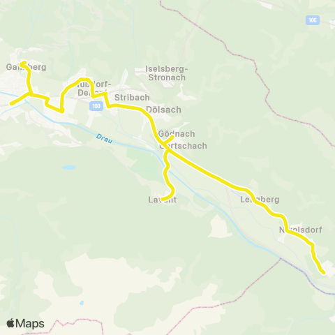 Verkehrsverbund Tirol Lienz - Debant - Dölsach - Nikolsdorf map