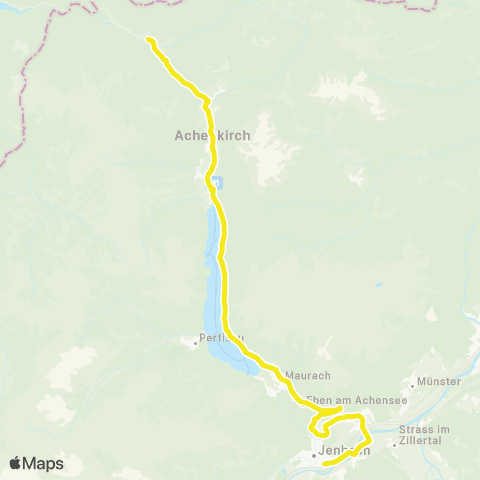 Verkehrsverbund Tirol Jenbach / Maurach a. A. - Achenkirch - Achenwald map
