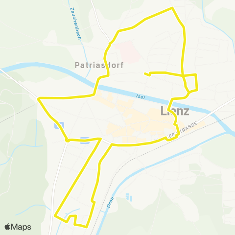 Verkehrsverbund Tirol Schülerverkehr: Lienz - Amlach - Tristach map