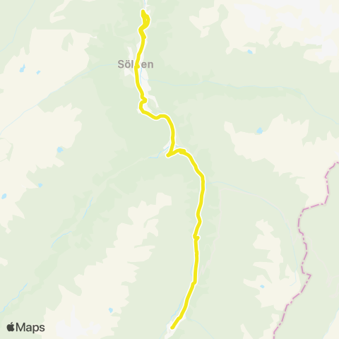 Verkehrsverbund Tirol Skibus: Obergurgl - Sölden map