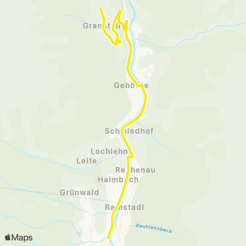 Verkehrsverbund Tirol Granstein - Giggijochbahn map