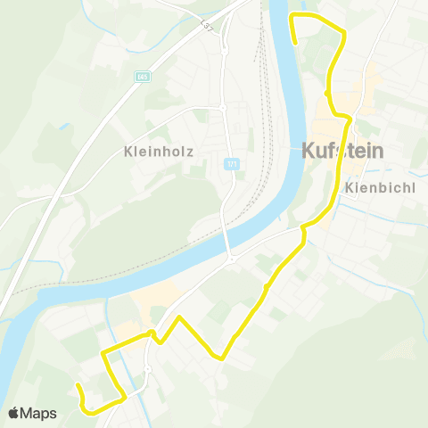 Verkehrsverbund Tirol Mittelschulen - Zentrum - Weissach - Endach map