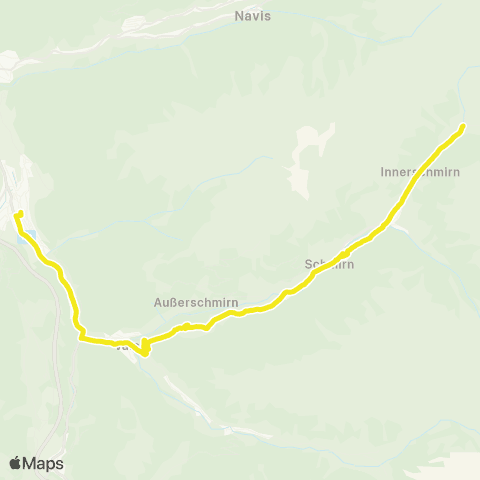 Verkehrsverbund Tirol Steinach a. Br. - St. Jodok a. Br. - Schmirn map