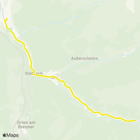 Verkehrsverbund Tirol Steinach a. Br. - St. Jodok a. Br. - Vals map