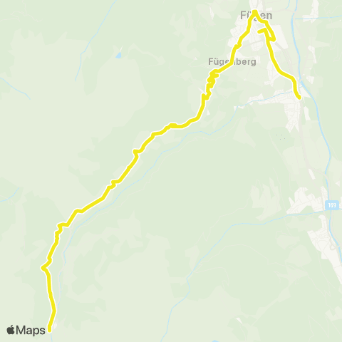 Verkehrsverbund Tirol Uderns - Fügen - Pankrazberg - Hochfügen map