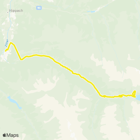 Verkehrsverbund Tirol Mayrhofen - Bärenbad - Zillergrund Staumauer map