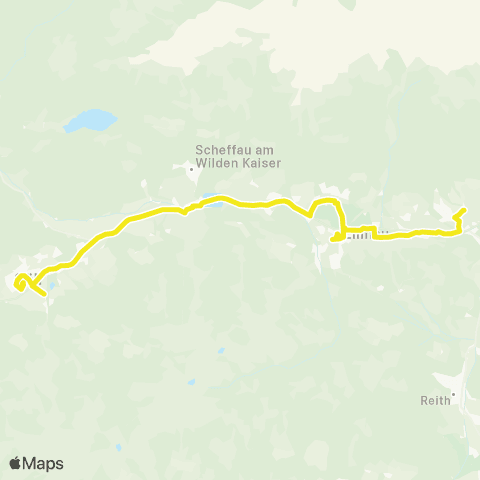 Verkehrsverbund Tirol Kaiserjet     Söll - Scheffau - Ellmau - Going map