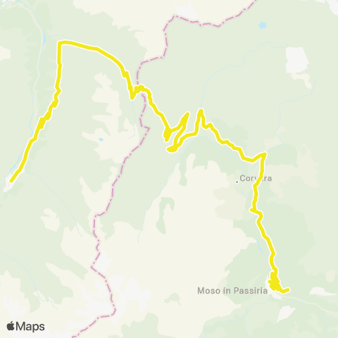Verkehrsverbund Tirol Obergurgl - Timmelsjoch - Moos i. P. map