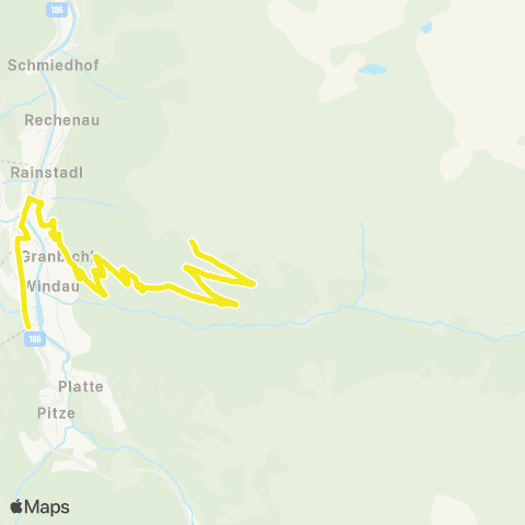 Verkehrsverbund Tirol Sölden - Windach Alm - Stallwiesalm - Kleblealm map