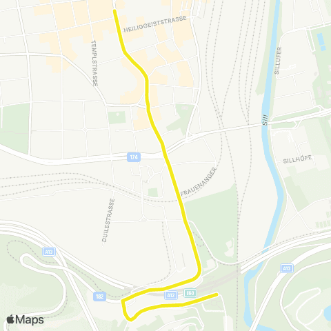 Verkehrsverbund Tirol Shuttleverkehr map