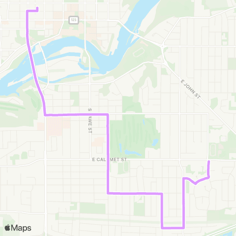 Valley Transit 08 - Telulah map