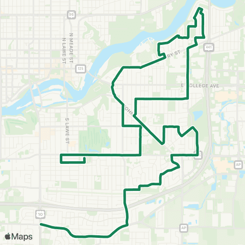 Valley Transit 84 AM - Madison Middle map