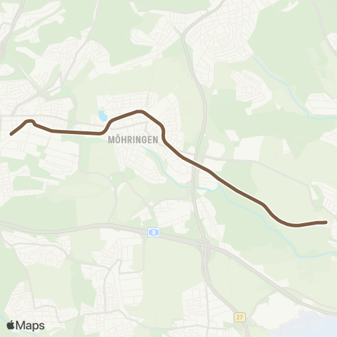 VVS Plieningen - Möhringen - Vaihingen map