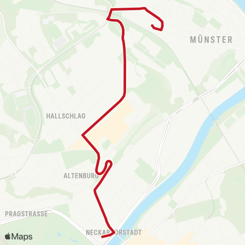 VVS Münster - Rosensteinbrücke map