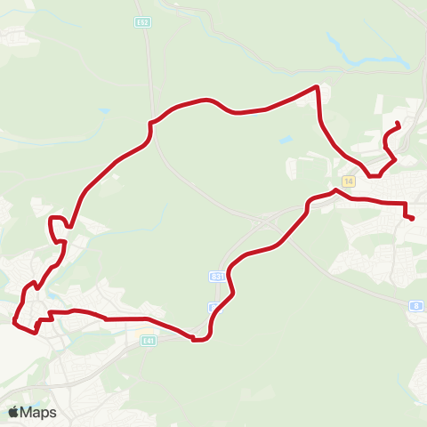 VVS Vaihingen - Sindelfingen - Universität map