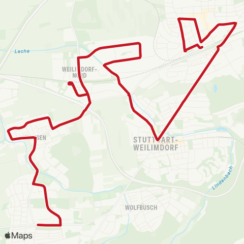 VVS Korntal - Weilimdorf - Giebel map