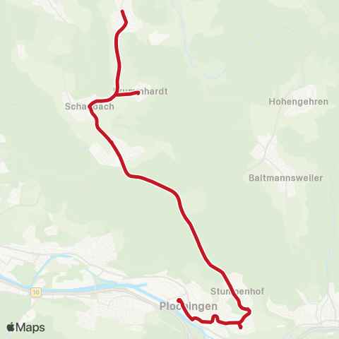 VVS Plochingen - Aichschieß - Schanbach - Aichelberg map