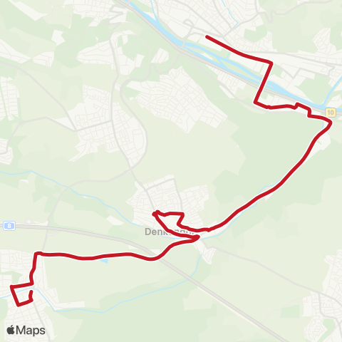 VVS Oberesslingen - Denkendorf - Neuhausen map