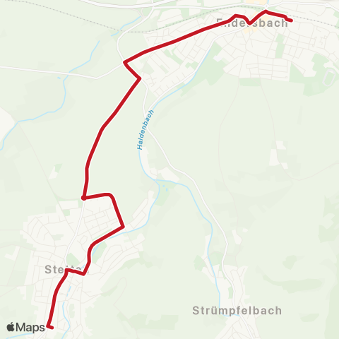 VVS Endersbach - Stetten i. R. map