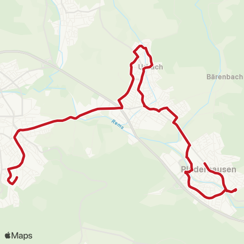 VVS Schorndorf - Urbach - Plüderhausen map