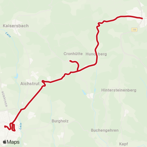VVS Welzheim - Gschwend map