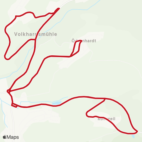 VVS Erlenhof - Kottweil - Ödernhardt - Erlenhof map