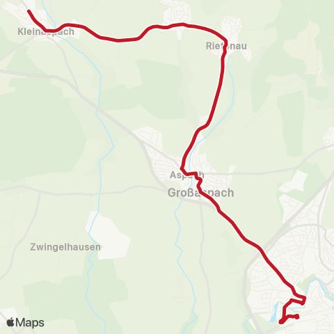 VVS Backnang - Großaspach - Kleinaspach map