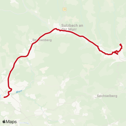 VVS Backnang - Sulzbach (M) - Murrhardt map