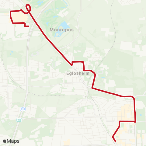 VVS Ludwigsburg ZOB - Päd. Hochschule - Breuningerland - IKEA map