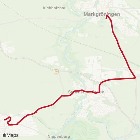 VVS Hemmingen - Schwieberdingen - Markgröningen map