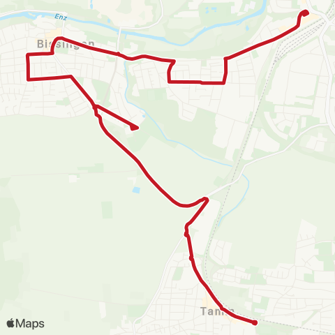 VVS Bietigheim - Bissingen - Tamm - Hoheneck map