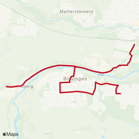 VVS Ellental - Bissingen - ZOB - Bietigh. - Bönnigh. (Schülerverkehr) map