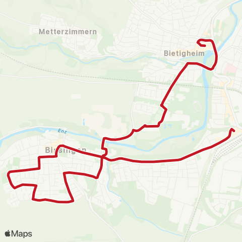 VVS ZOB - Bissingen - Ellental - Kronenzentrum map