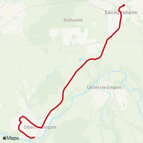 VVS Oberriexingen - Sachsenheim map