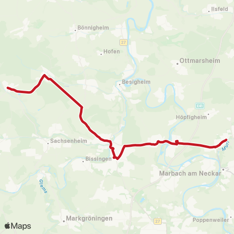 VVS Hohenhaslach - Freudental - Bietigheim - Großingersheim - Pleidelsheim ( - Murr) map